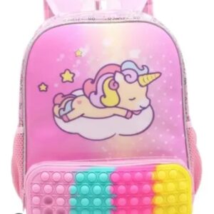 MOCHILA INFANTIL UNICORNIO POP IT