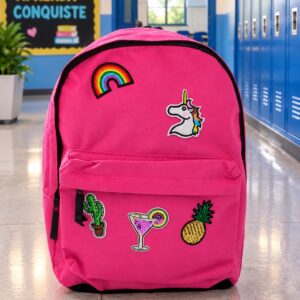 MOCHILA JUVENIL DECORADA UNICORNIO KIT