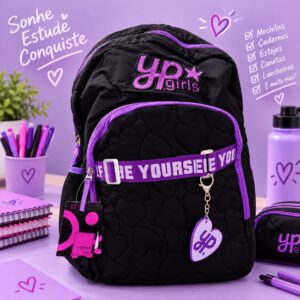 MOCHILA MATELASSE HEARTS YP GIRLS - ADV