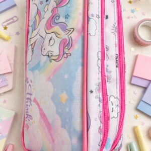 ESTOJO ESCOLAR UNICORNIO 2 ZIPER
