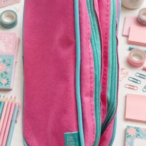 ESTOJO ESCOLAR COLLECTION 2 ZIPER ROSA AC BAG